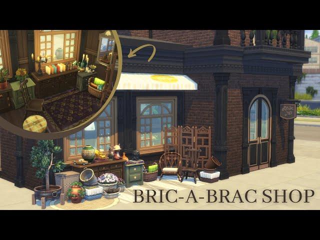 BRIC-A-BRAC SHOP Sims 4 Speed Build Craft & Furniture Antique Shop