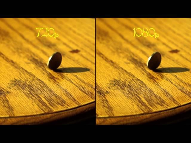 720p compared to 1080p side by side test