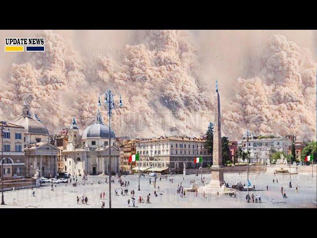 Horrible: 15 minutes ago | Live Footage etna volcano explosion in Italy | Ash Covers Sun in Sicily.