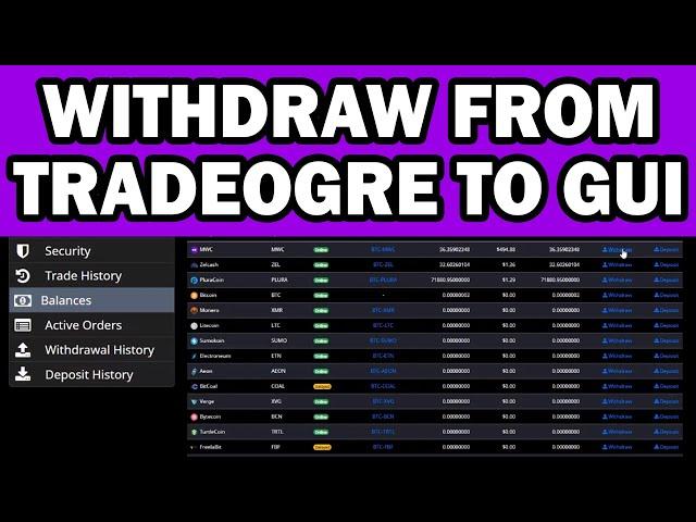 WITHDRAW FROM TRADEOGRE TO GUI