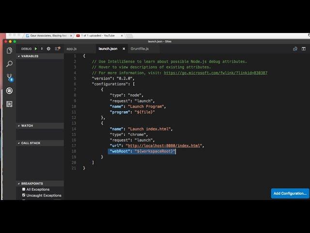 JavaScript front end development with  Visual Studio Code in 3 min