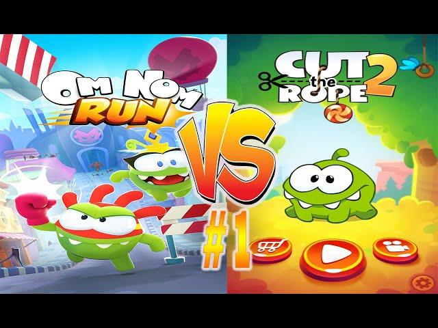 OM NOM RUN VS CUT THE ROPE #1 | TapGaming | Android Games