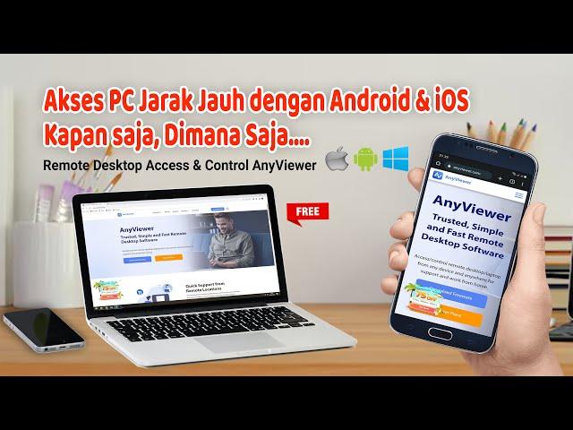 Cara Akses Komputer Jarak Jauh dengan Anyviewer || Remote Desktop Access & Control AnyViewer