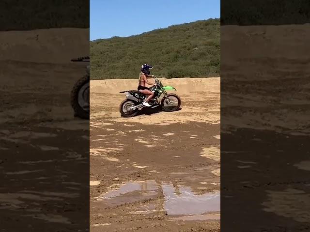 Girlfriend In KX 450