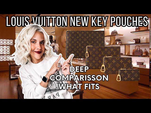   LOUIS VUITTON  NEW KEY POUCHES * SIZE, COMPARISSON, WHAT FITS * THE NEW 'IT' SLG