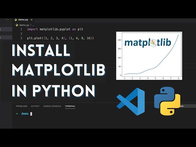 How to Install Matplotlib in Python and Run in Visual Studio Code