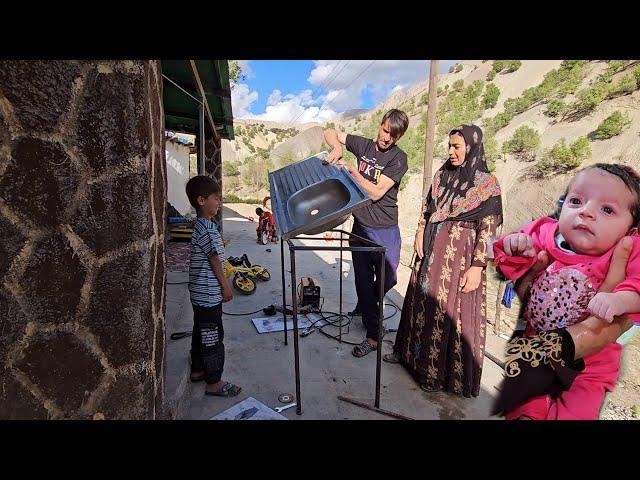 Village children.  Arman, who was waiting to unbox the TV, was shocked to see the bike