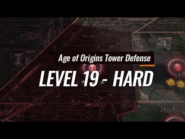 Age Of Origins (AOZ) Gameplay - Tower Defense Level 19 HARD MODE - Easy 3 star setup & Strategy