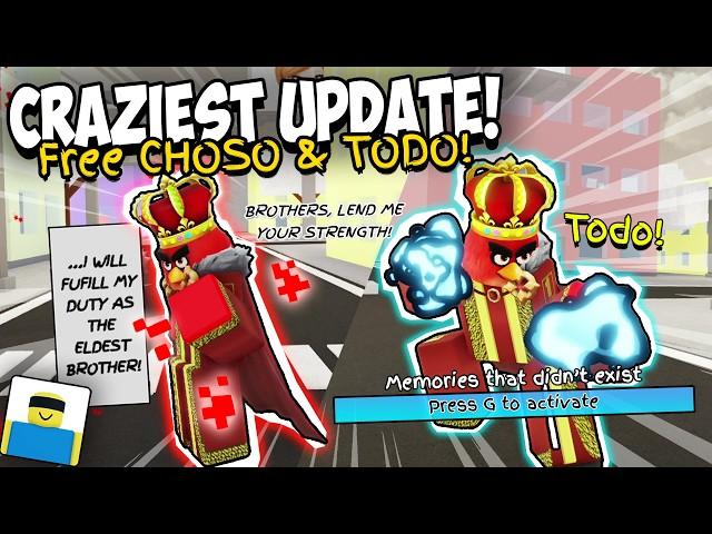 NEW TODO CHARACTER + FREE CHOSO In This CRAZY Jujutsu Shenanigans Update?!