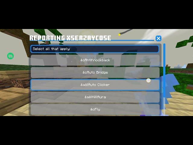 Playing ffa but this happen | hacker report this player Xserzaycose