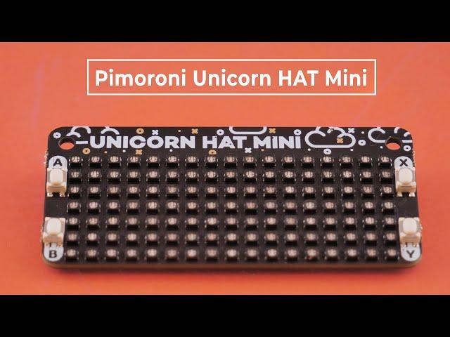 Pimoroni Unicorn HAT Mini — светодиодная матрица для Raspberry Pi. Железки Амперки