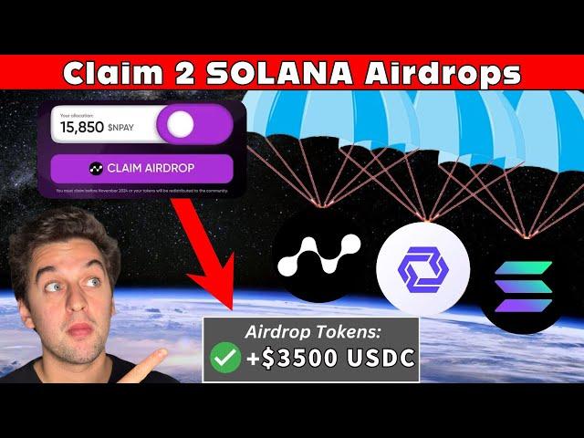 Claim 2 SOLANA Airdrops + 1 COSMOS Airdrop - DO THIS NOW