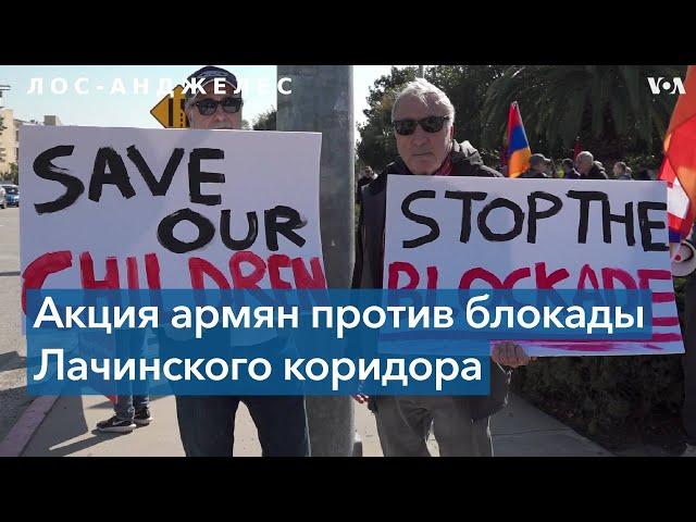 Протест армянской общины в Калифорнии