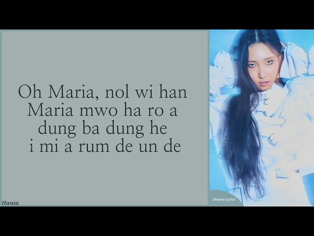 Hwasa (화사) - Maria (마리아) Easy Lyrics