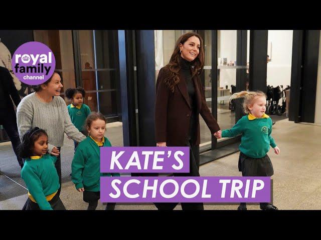 Joyful Princess Kate Joins Children on Visit to National Portrait Gallery