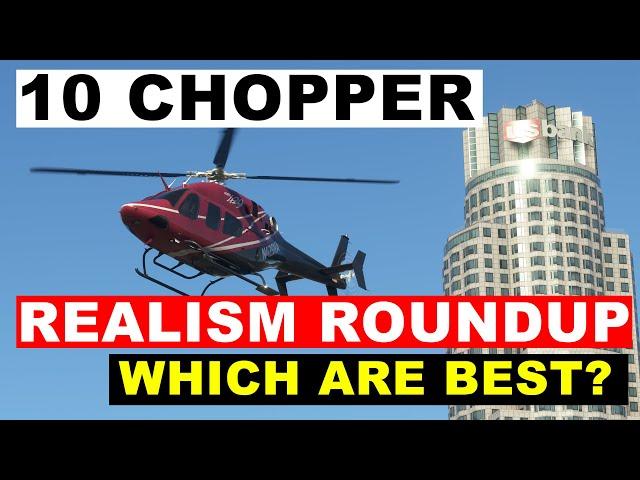 10 Helicopter Realism Roundup | Which is Best? | FS2020 Freeware and Payware choppers