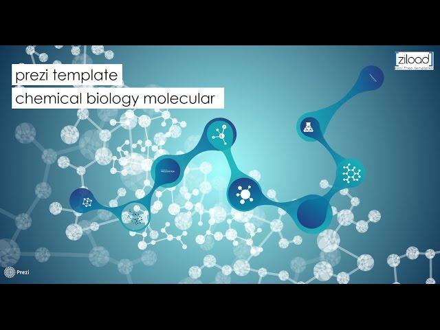 Prezi template for Biology, chemical or molecular presentation