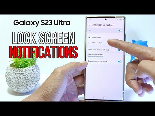 How To Show Lock Screen Notifications On Samsung Galaxy S23 Ultra