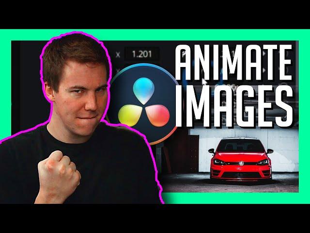 HOW TO ANIMATE AN IMAGE IN RESOLVE 17 - DaVinci Resolve Basics Tutorial