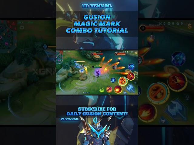 Magic Mark Gusion Combo Tutorial - #shorts #mlbb