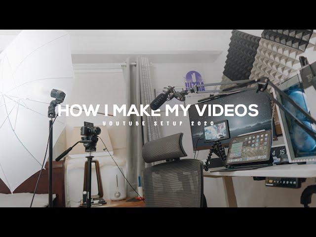 MY YOUTUBE STUDIO SETUP 2020 - HOW I MAKE MY VIDEOS