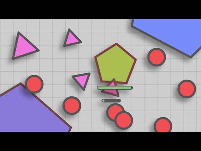 I AM A GREEN PENTAGON! PLAYING AS A GREEN PENTAGON IN FFA! (Diep.io FFA Modding)