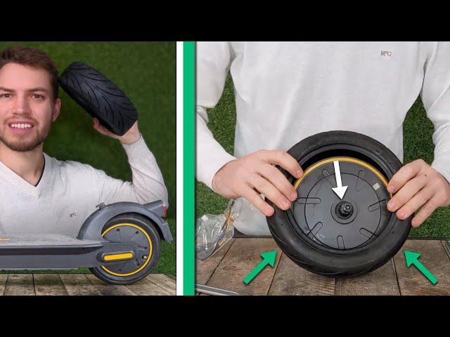 Ninebot MAX G30 Tutorial: REAR WHEEL - How to change the Tubeless 60/70-6.5 tyre?