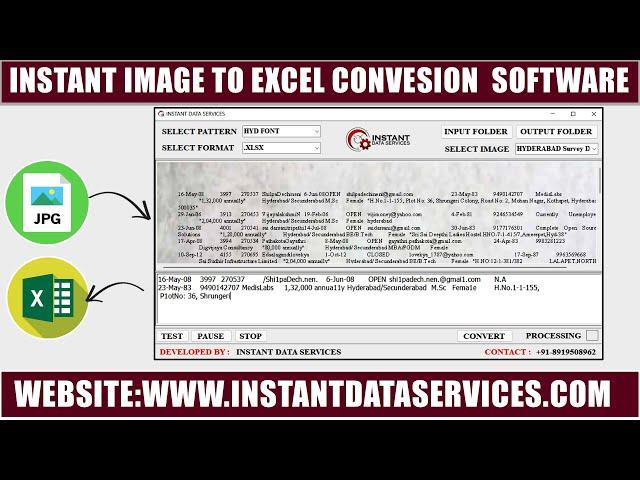 Image to Excel 100% accuracy conversion software | Converter