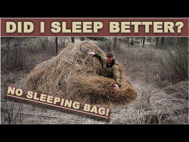 DID I FINALLY Sleep Comfortable with NO SLEEPING BAG?