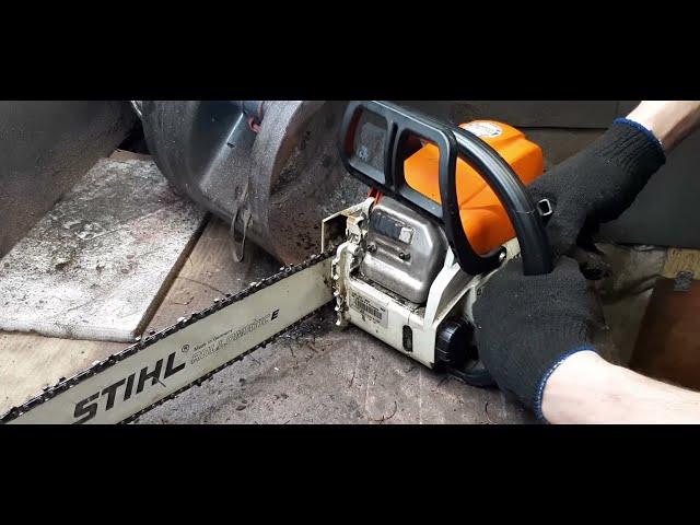 Бензопила Stihl MS 180. Не заводится говорите? Теперь заводится.