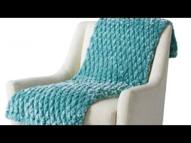 Crochet fluffy velvet baby blanket with Alpine stitch/crochet Alpine stitch( for beginners)