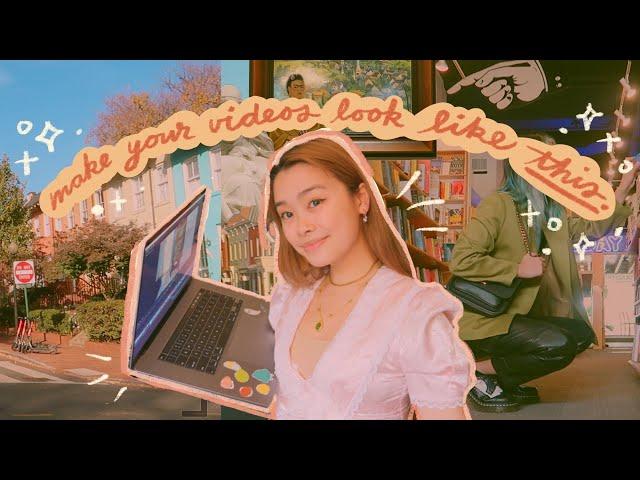 how i edit my youtube videos (aesthetic + colorful)