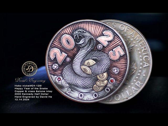 #Hobocoin #HN24-128/Happy Year of the Snake/2000 #KennedyHalfDollar #davidhe