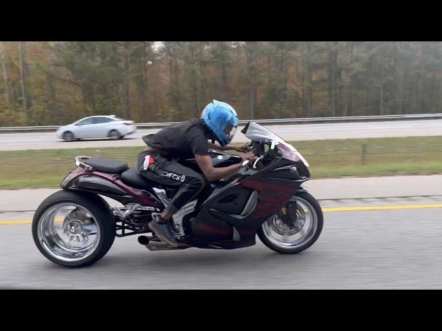  Full Throttle on CUSTOM Hayabusa 300 Fat Tire