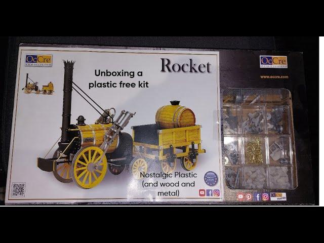 OcCre Stephenson's Rocket 1/24 kit unboxing