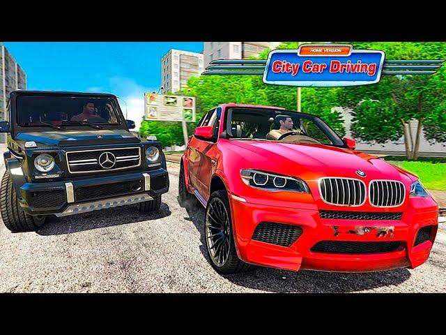 RACE: MERCEDES G65 VS BMW X5M! WHO IS BETTER?? CITY CAR DRIVING! REAL LIFE + WHEEL LOGITECH