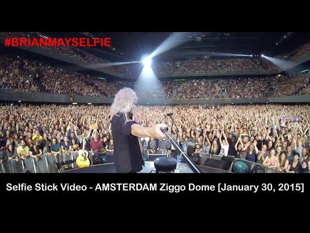 Brian May - Selfie Stick Video - AMSTERDAM Ziggo Dome (1/30/2015)