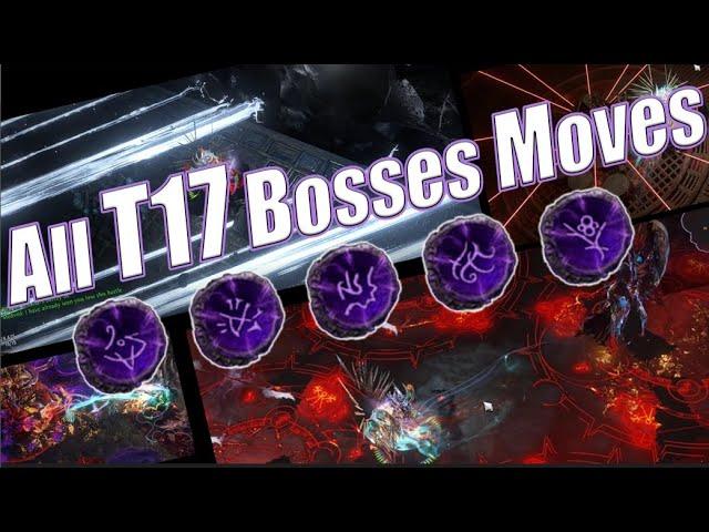 All T17 Difficulty ranking & Bosses Moves. POE 3.24 Necropolis League