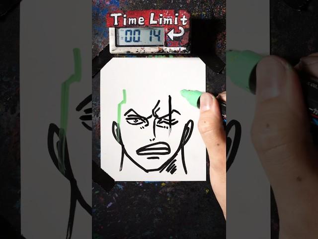 How to Draw ZORO in 40 Seconds