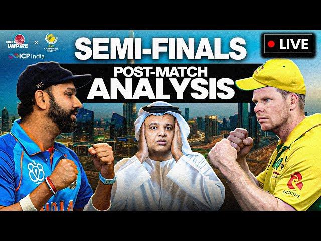 India vs Australia 1st Semi-Final CT 2025 | LIVE  | Post Match Analysis | Rohit  vs Smith