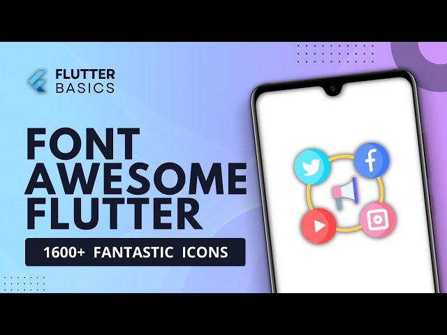 Flutter Font Awesome Icons - External Icons for Flutter App