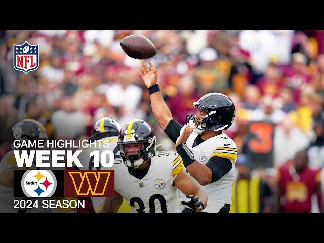 Pittsburgh Steelers vs. Washington Commanders | 2024 Week 10 Game Highlights