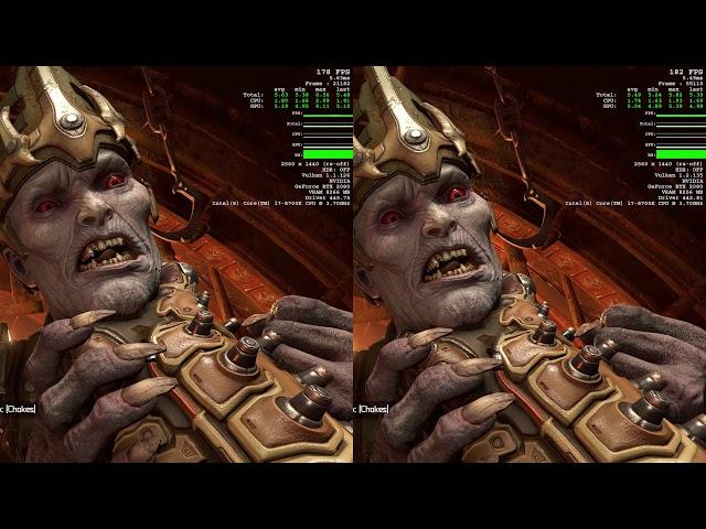 DOOM Eternal Performance Gain Vulkan 1.1 VS 1.2