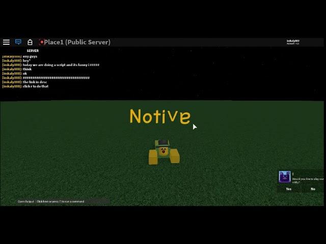 roblox script void builder place 1 NOTIVE script