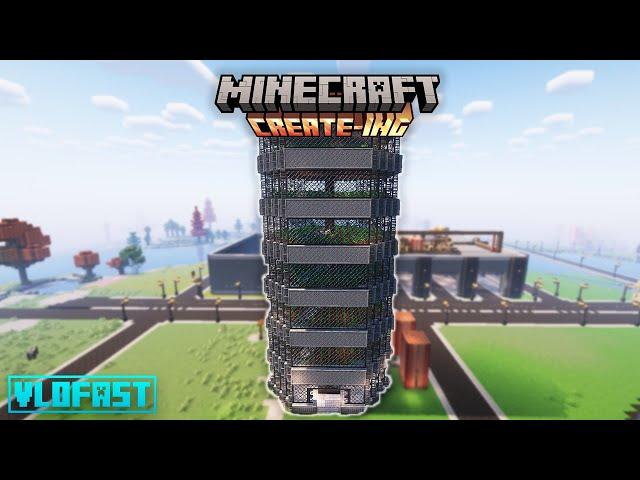 I made a CROP FARM TOWER to make POWER with the Create Mod in Minecraft!