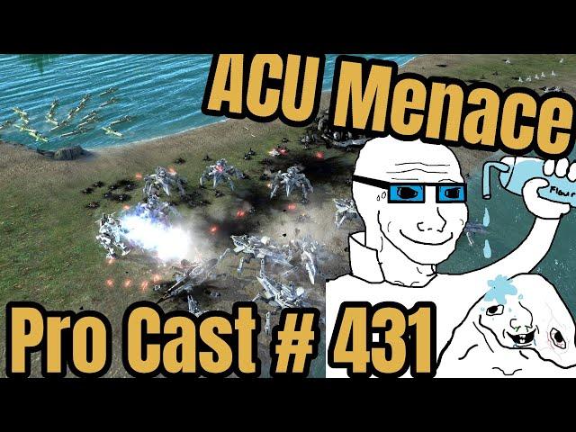 ACU Menace! Supreme Commander 2 Pro Cast# 431 4v4 on Seton's Clutch - Steal Speaks