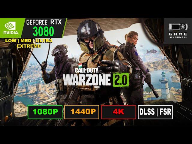 COD WARZONE 2 | 5900X RTX 3080 | 1080P | 1440P | 4K | DLSS | FSR Benchmark