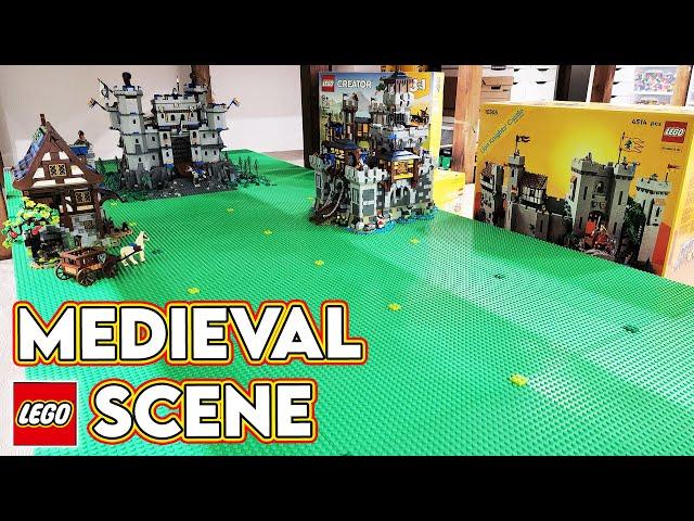 Building a LEGO Medieval Castle Scene! I Finally Started!