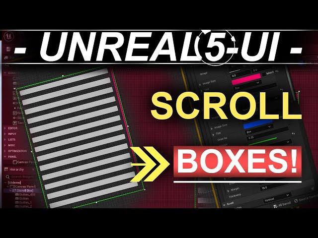 Unreal-5 Menu UI: SCROLL-BOXES (60-Seconds!!)