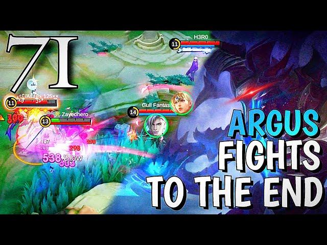 Argus Tirelessly Fights To The Very End ~ Mobile Legends | Road to Argus Global | 71